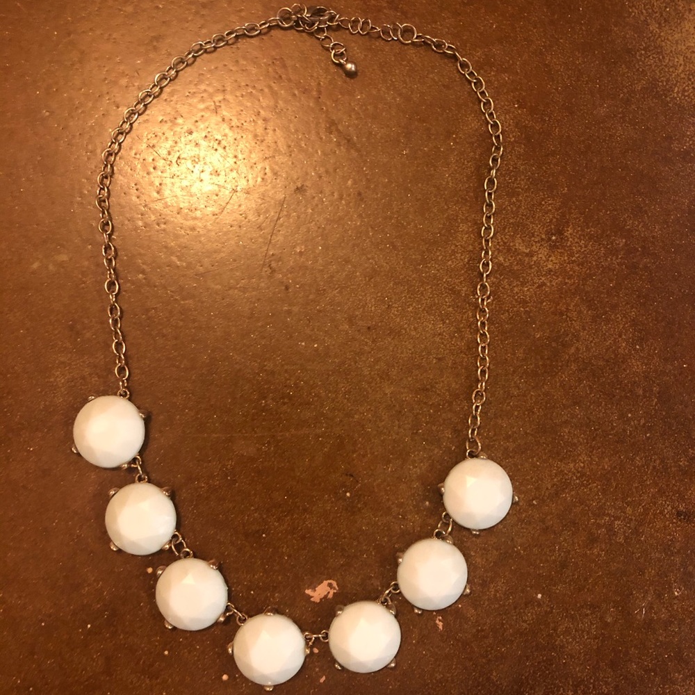 Blue Circle Necklace with Gold